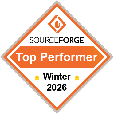 SourceForge Top Performer 2026 award badge