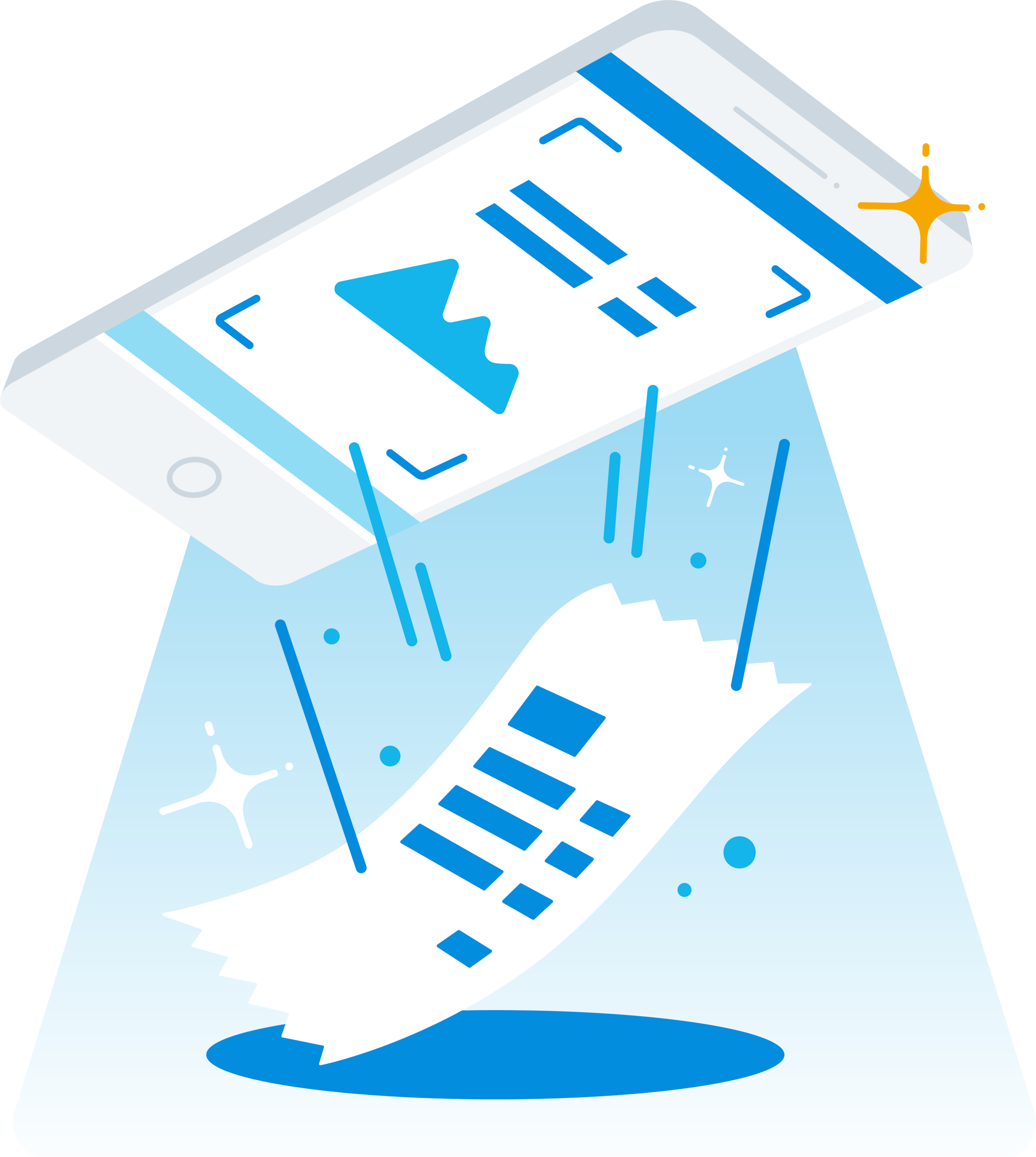 A small business owner records a new expense on their phone with Xero's expense claim management software.