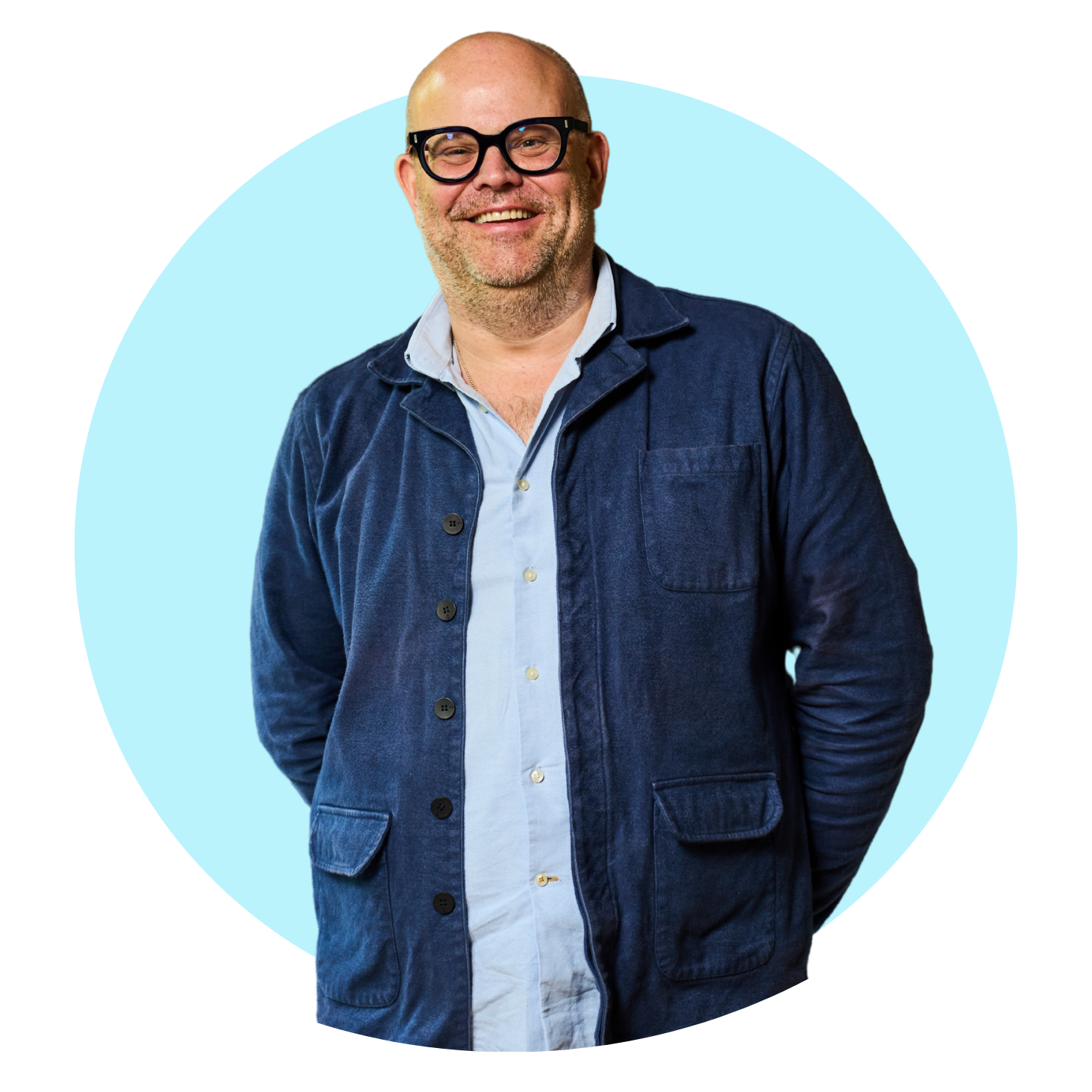 A man who has leveraged Xero’s APIs to streamline financial services smiling.